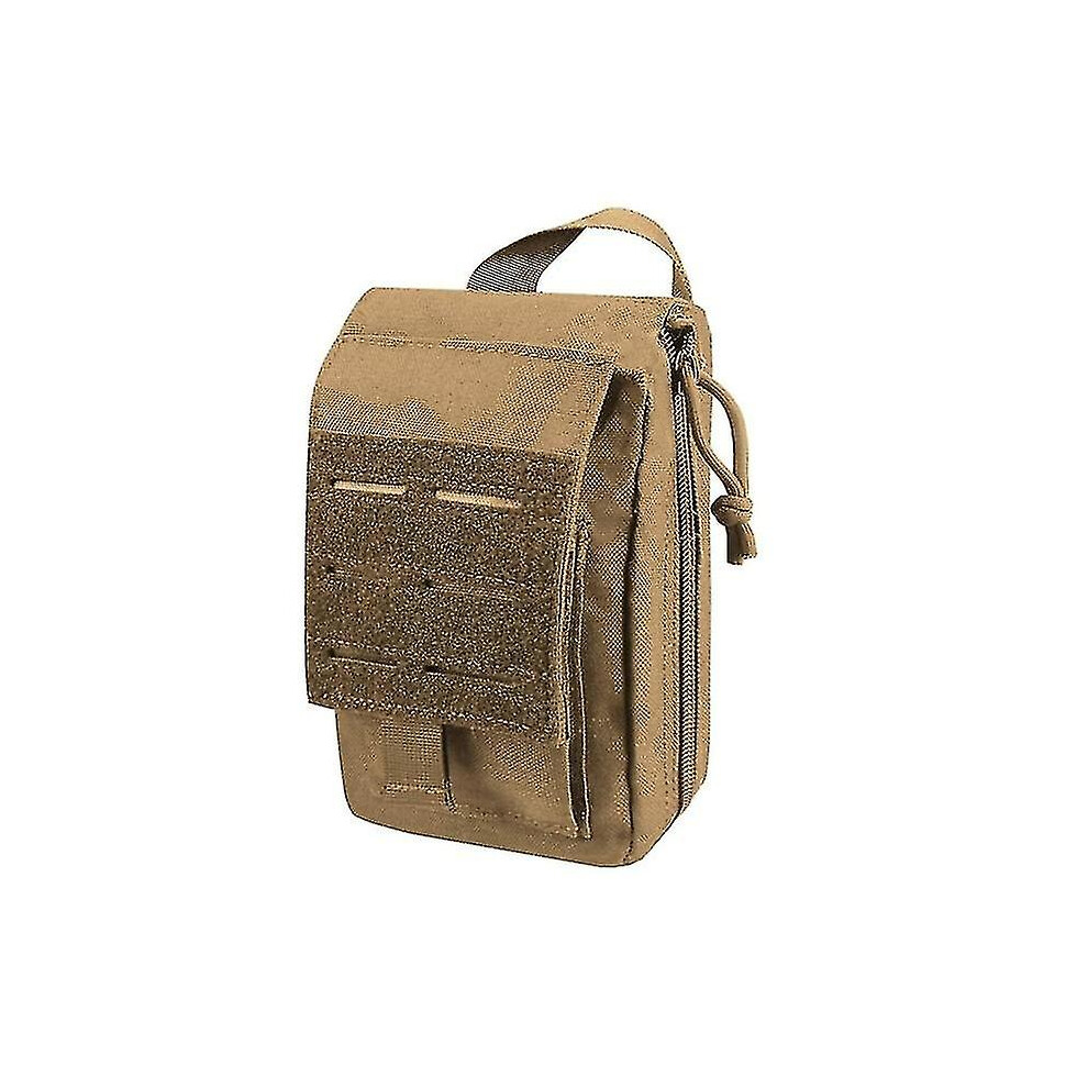(Tan) Tactical First Aid Kit Medical Bag Edc Pouch Emergency Camping Survival Tool Pack Outdoor Flashlight Tourniquet