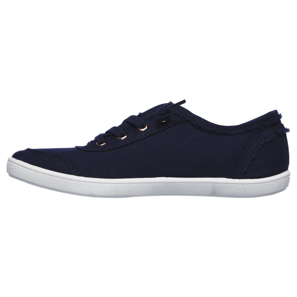 Skechers Womens Bobs B Cute Sneaker Navy 9 Us