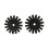 Molette        peron AJ Tack noire 1 1/4"""" x 5 pt 2