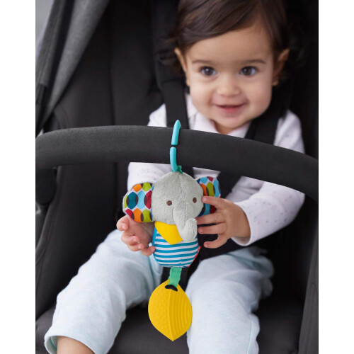 Skip Hop Bandana Buddies Baby Activity Chime & Teether Stroller Toy  Elephant 1