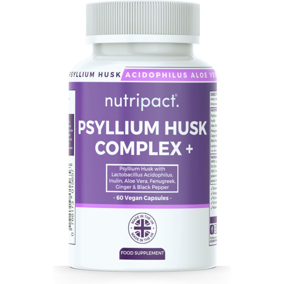 Nutripact Black Fibre Supplement 4000Mg Psyllium Husk Capsules