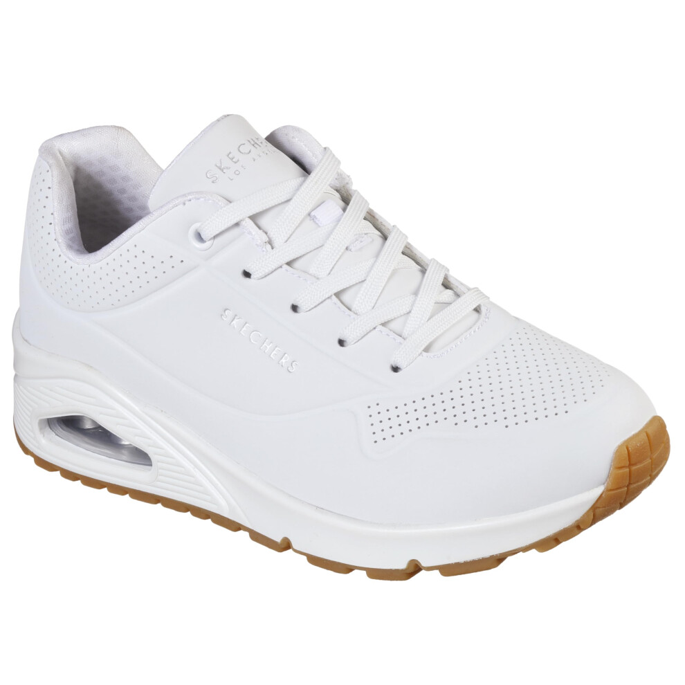 Skechers Women's Uno-Stand On Air Sneaker White 9.5 Wide