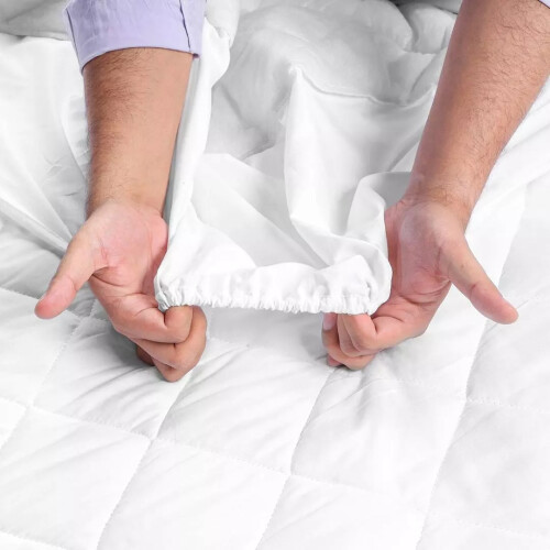 (Double) Quilted Mattress Protector Extra Deep Fitted Sheet 2