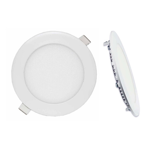 Lowenergie (9w Round, 4000K White) LED Ceiling Panel Light Recessed Down Lighting Bulb Round or Square