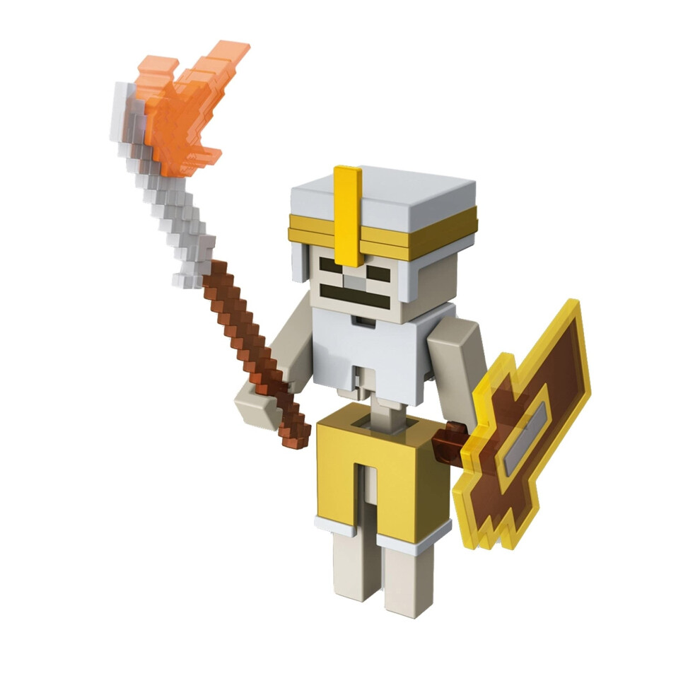 Mattel Minecraft Dungeons 3.25-in Collectible Battle Figure And Accessories Based On Video Game Imaginative Story Play Gift For Boys And Girls Age 6