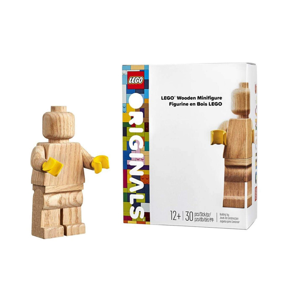 LEGO Originals: LEGO Wooden Minifigure - 30 Piece Building Set - LEGO #853967 Ages 12+