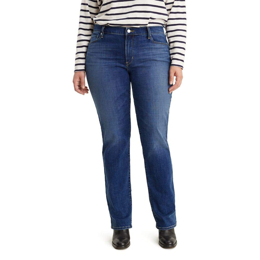 Levi's Women's Size Classic Straight Jeans Also Available Lapis Dark Horse 35 Plus