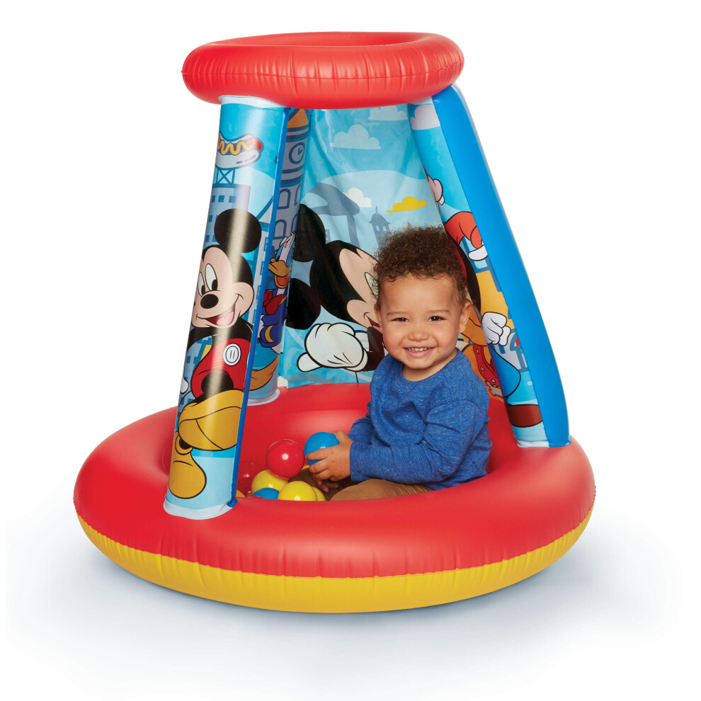 Mickey Mouse Kids Ball Pit  1 Inflatable & 15 Soft-Flex Balls