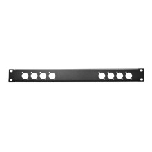 Elite Core RP1U-4X4 Rack Panel med 8 D-SERIES PUNCH-OUTS 1U