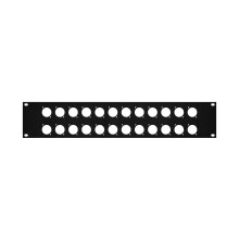 Elite Core RP2U-24D Rack Panel med 24 D-Series Punch-Outs 2U