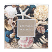 Qingbei Rina Potpourri Dried Flowers Ocean Breeze Scented Potpourri Bowl Filler Vase Filler Home Fragrance of Smell Beach Coastal Sea Shell Home Party
