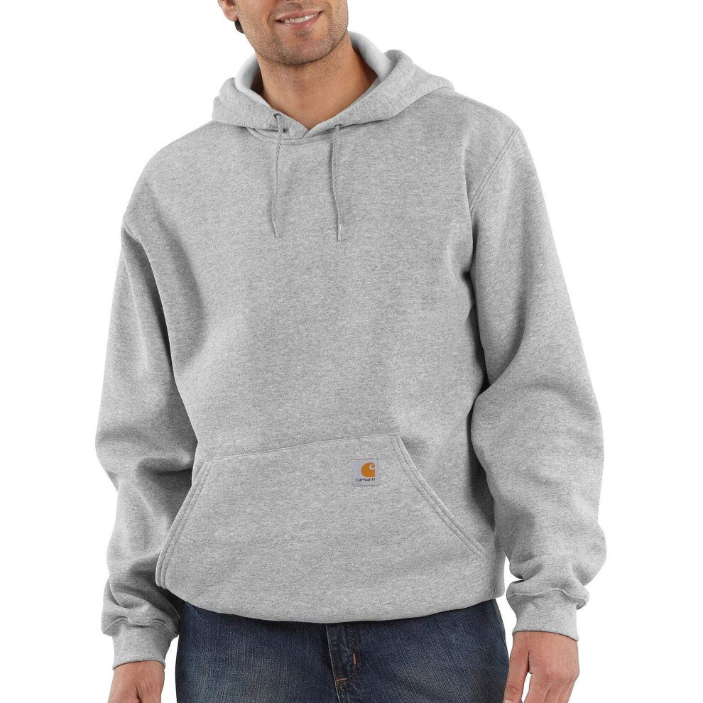 Carhartt Mens Loose Fit Midweight Hoodie Sweatshirt  Heather Gray  X-Small US