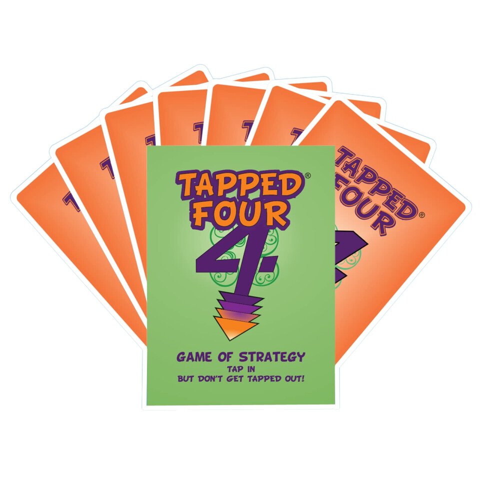 Tapped Four Card Game 2 To 8 Players - Strategy Luck Laughter Nonstop Fun For Family And Friends