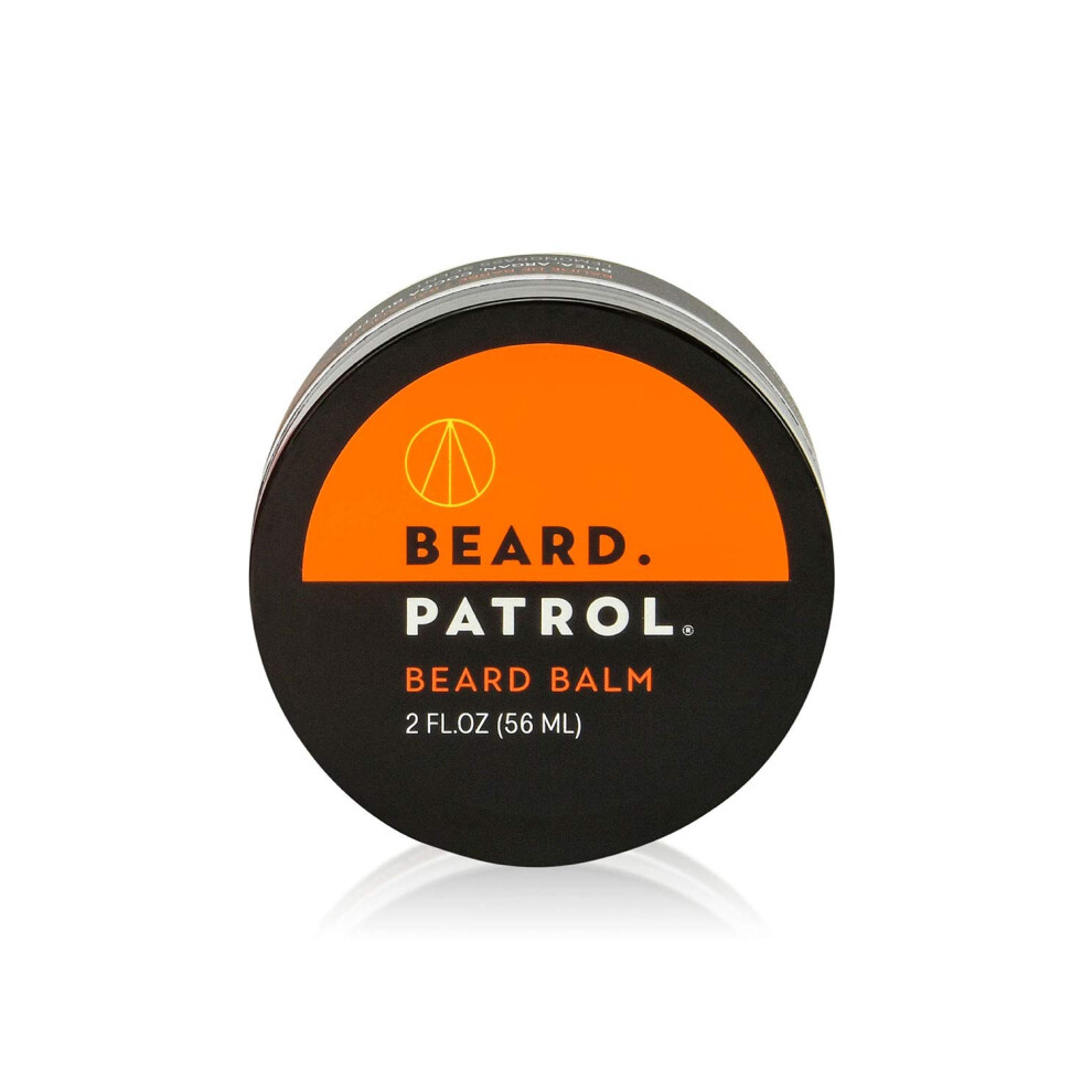 Bump Patrol Beard Patrol Men's Beards & Mustaches Balm - Grooming Treatment With Argan Oil Shea Butter & Cocoa Butter Strengthens & Softens - Lemongrass Scent Lea