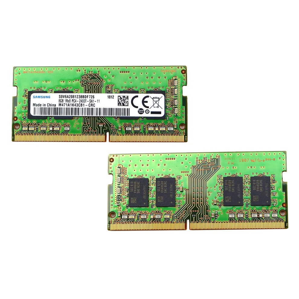 SAMSUNG 16GB 2X8GB DDR4 PC4-19200 2400MHZ 1RX8 CL17 Memory KIT M471A1K43CB1-CRC