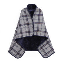 XING YE CHUAN Tragbare Fleecedecke, bequemer Poncho-Uberwurf mit Kn   pfen, armellose Pluschdecken fur Damen, Cape-Wickelbezug aus leichter Mikrofa