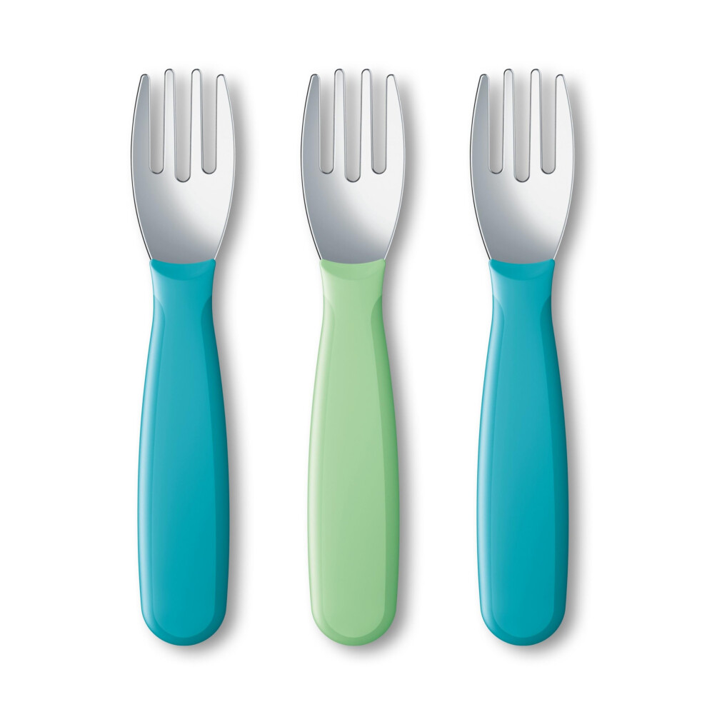 NUK Kiddy Cutlery Forks 3 Pack 18+ Months