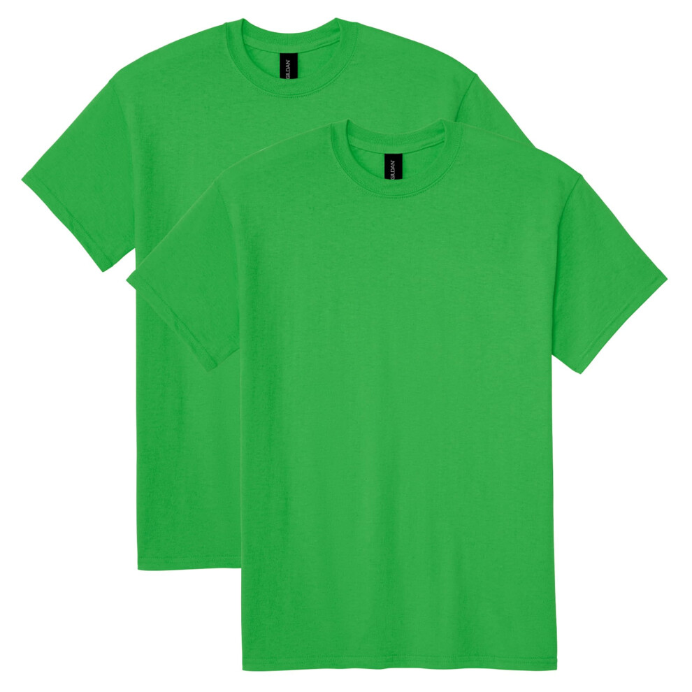 Gildan Unisex Adult Dryblend T-shirt Style G8000 Multipack Irish Green 2-pack XX-Large US