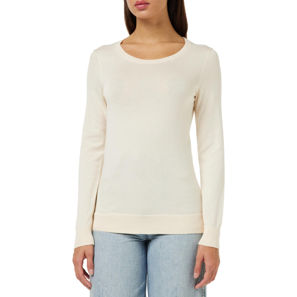 Amazon Essentials Women's Long-Sleeve Lightweight Crewneck Sweater Available In Plus Size Pale Peach Small