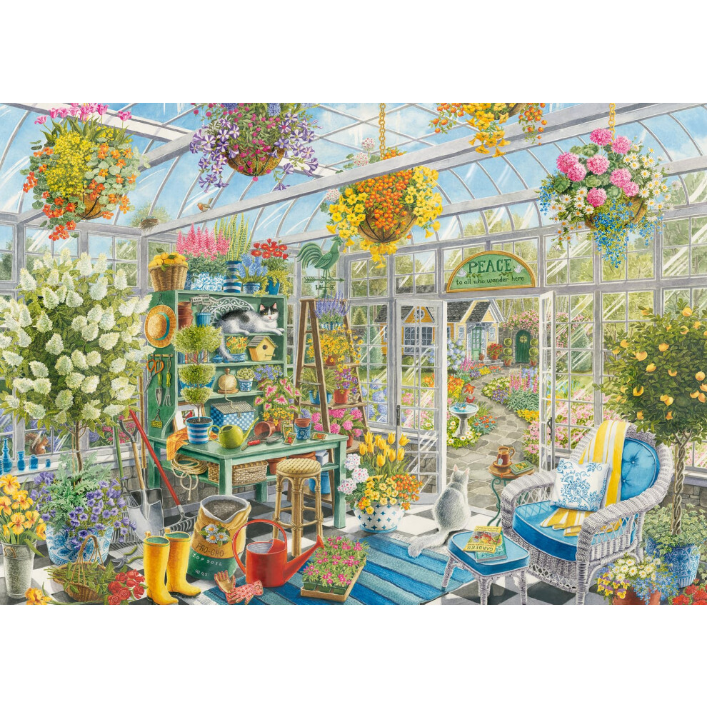 Ravensburger Greenhouse Heaven 300 Piece Format Jigsaw Puzzle For Adults - 16786 - Every Piece Is Unique Softclick Technology Means Pieces Fit Large
