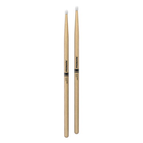 ProMark Rebound 5B Hickory Drumsticks  Oval Nylon Tip  One Pair 1