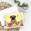 Osterkarten Pug Braun mit Umschlägen, 8er Pack 2