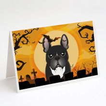 Balenie 8 halloweenskych pohladn   c a ob   lok s franc   zskym buldogom