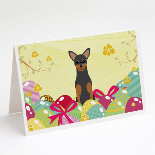 Osterkarten Manchester Terrier mit Umschlägen, 8er Pack