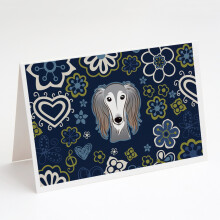 Balenie 8 pohladn   c a ob   lok s modr   mi kvetmi Saluki