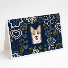 Balenie 8 blaho   elan    a ob   lok s modr   mi kvetmi a sobol   m corgi
