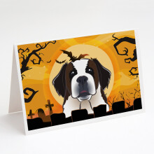 Balenie 8 halloweenskych pohladn   c a ob   lok so sv   t   m Bernardom