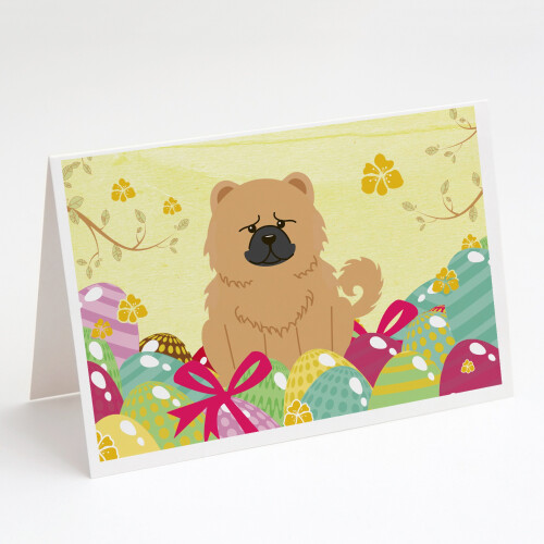 Oster-Eier Chow Chow Grußkarten und Umschläge Packung mit 8
