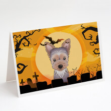 Balenie 8 halloweenskych pohladn   c a ob   lok so    teniatkami yorkshirsk   ho teri   ra