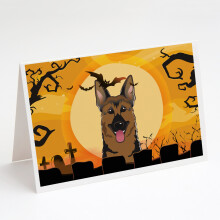 Balenie 8 halloweenskych pohladn   c a ob   lok s nemeck   m ovciakom