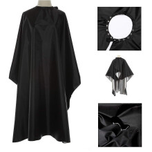 Professional waterproof nylon barber cape with snap button closure, antistatic and stain resistant