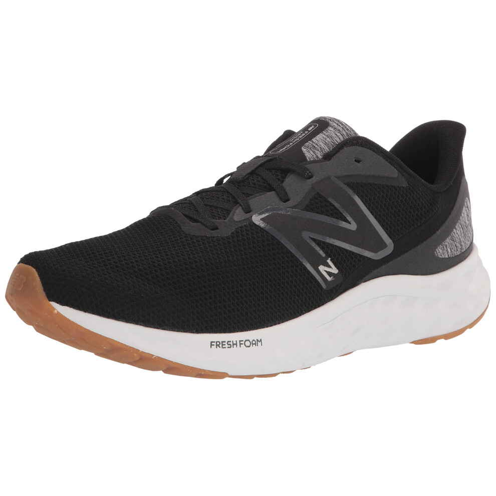 New Balance Men's Fresh Foam Arishi V4 Running Shoe Black/Silver Metallic/Gum 2 11.5 X-Wide