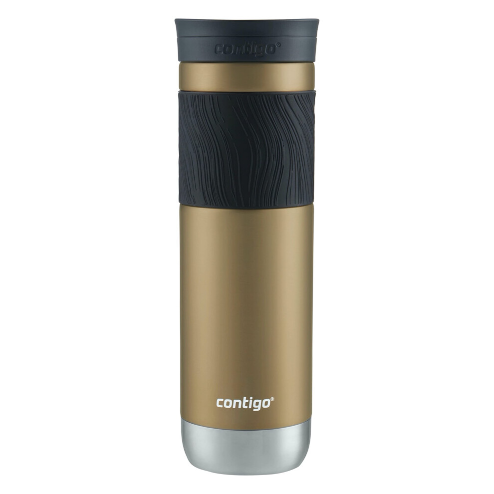 Contigo Byron Vacuum-Insulated Stainless Steel Travel Mug 24oz Chardonnay Color With Leak-Proof Lid Keeps Beverages Hot Or Cold Perfect For Coffee