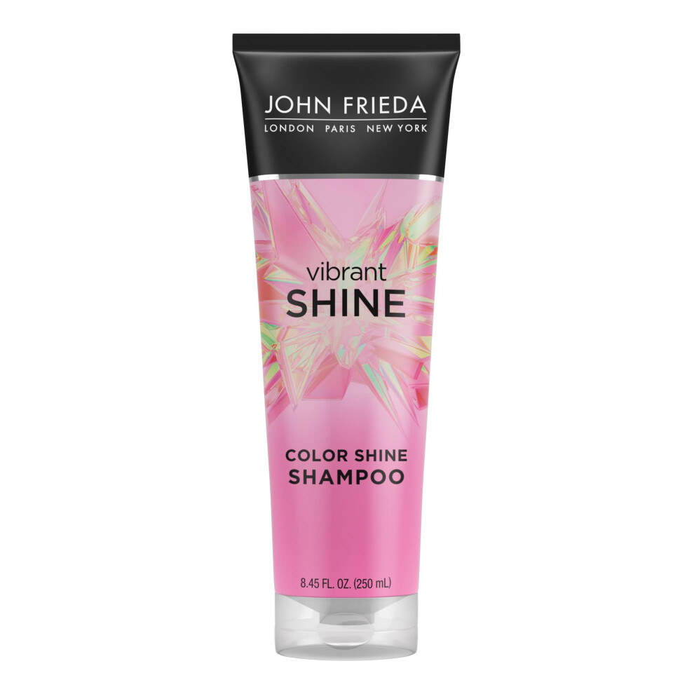 John Frieda Vibrant Shine Shampoo Glossy Hair Treatment With Rose Hip Oil Paraben And Sulfate Free Cruelty Free Formula 8.45 Fl Oz