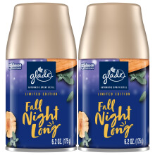 Glade automate de reumplere a aerului pentru spray pentru spray pentru casa ?i baie toamna nop?ii de 6,2 oz 2 numar de numar
