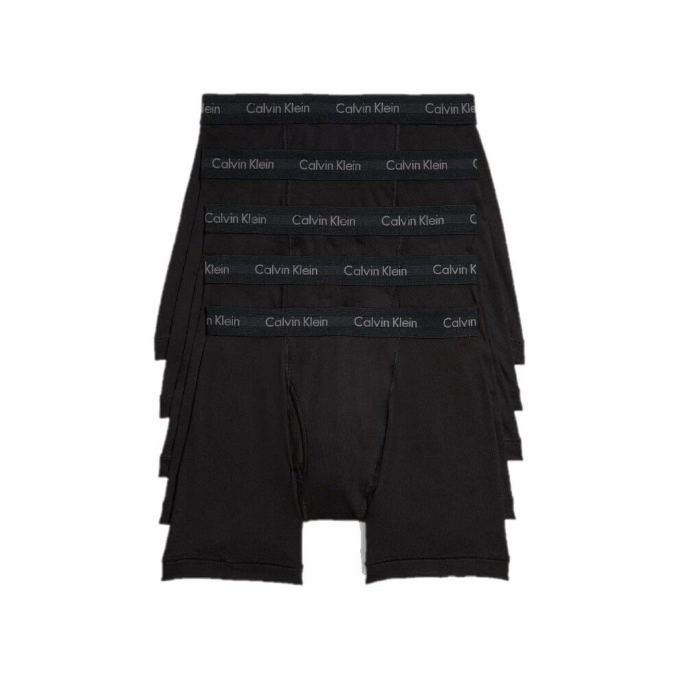 Calvin Klein Men's Cotton Classics 5-pack Boxer Brief  5 Black  XX-Large