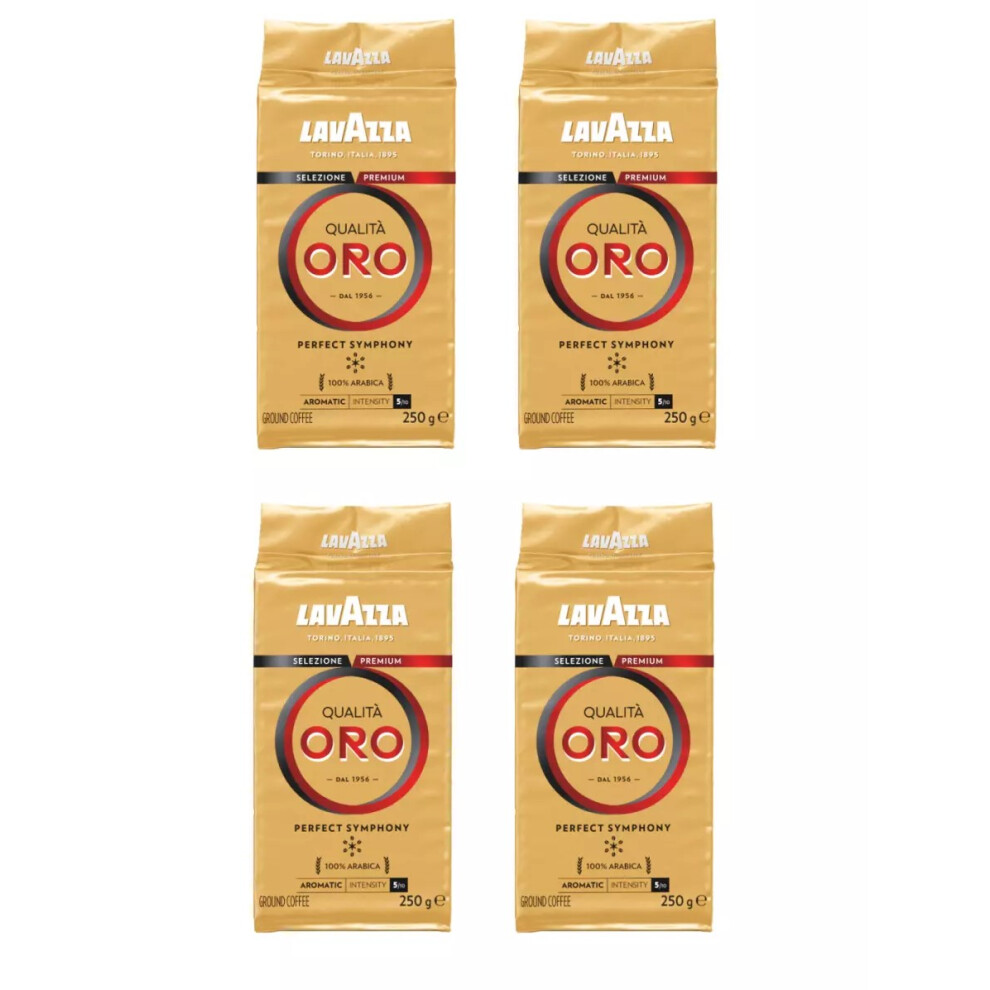 Lavazza Qualita Oro Ground Coffee 250G (Pack Of 4)
