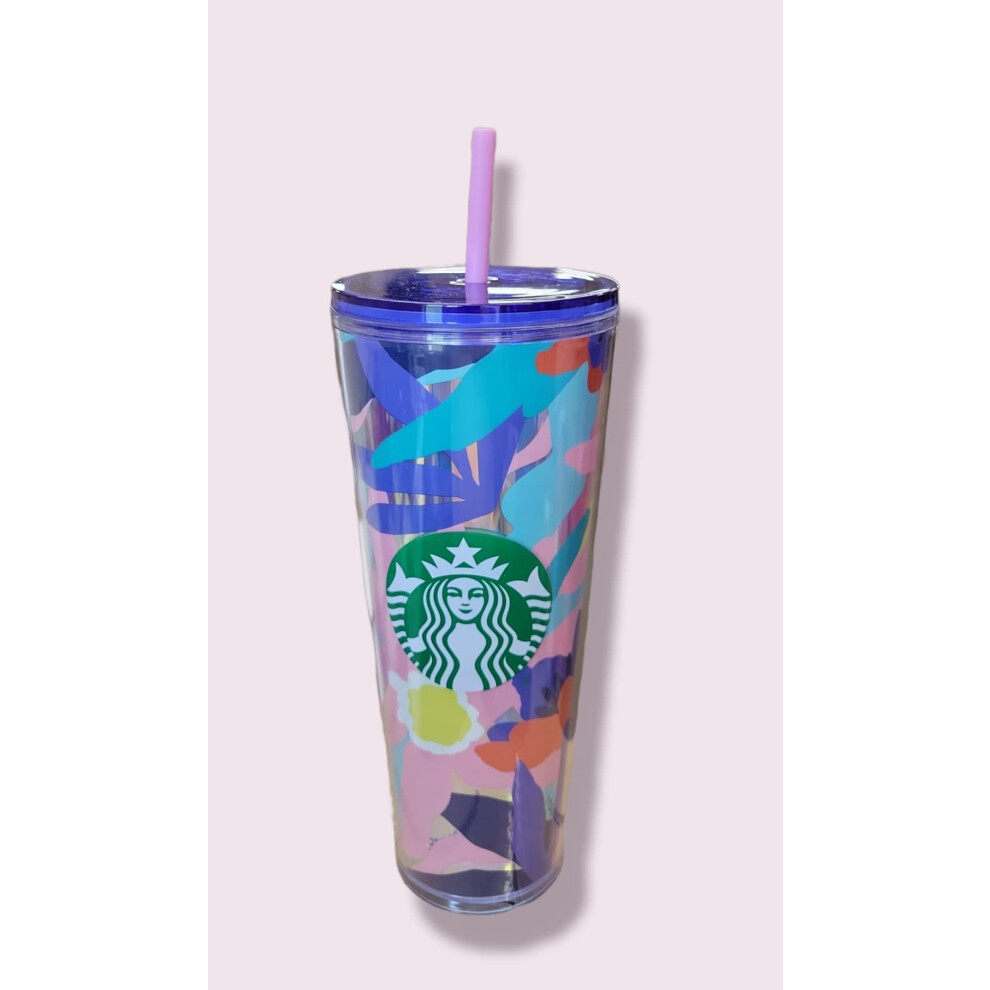 Starbucks Company Summer 2021 Collection - Cold Cup with Lid and Straw  Venti  24oz