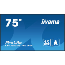 iiyama ProLite LH7565UHSB-B1 75" Class (74.5" viewable) LED-backlit LCD display - 4K - for digital signage