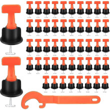 Tile Leveling System, 50 Pieces Tile Leveler, Tile Leveler Leveling System Kit for Wall And Floor Co Zhexin