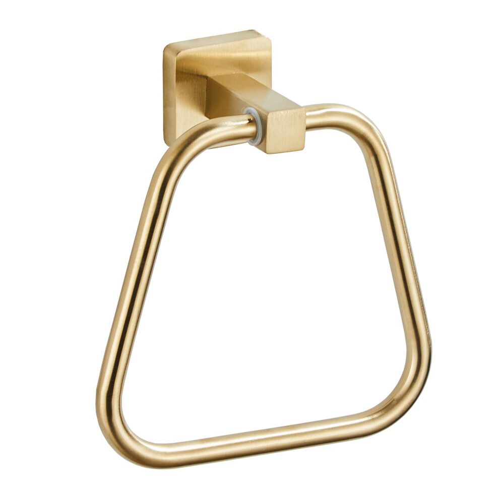 Anneau porte-serviette en or bross    pour salle de bain, cuisine, bain, porte-serviettes, cintres, montage mural, acier inoxydable robuste