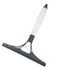 (Grey) Window Squeegee Glass Cleaning Rubber Wiper Blade Equipment Washer with Sprayer