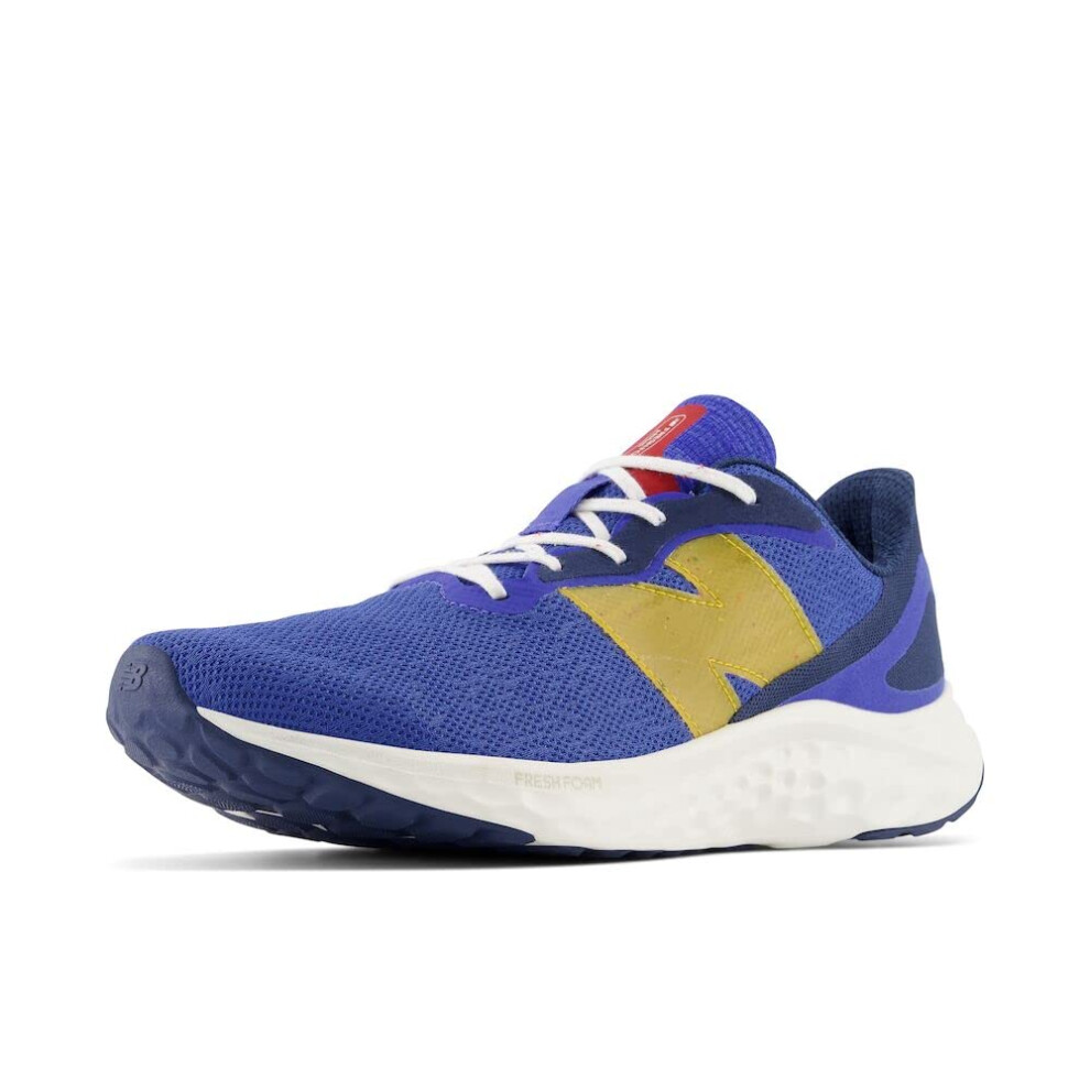 New Balance Men's Fresh Foam Arishi V4 Running Shoe Marine Blue/Hot Marigold Fuzz 11 X-Wide