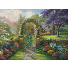 Ceaco - Thomas Kinkade - Inspiraties - Hummingbird Cottage - Legpuzzel van 300 stukjes