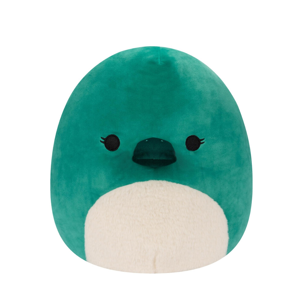 Squishmallows Original 14-Inch Selassi Green Platypus With Fuzzy White Belly - Large Ultrasoft Official Jazwares Plush