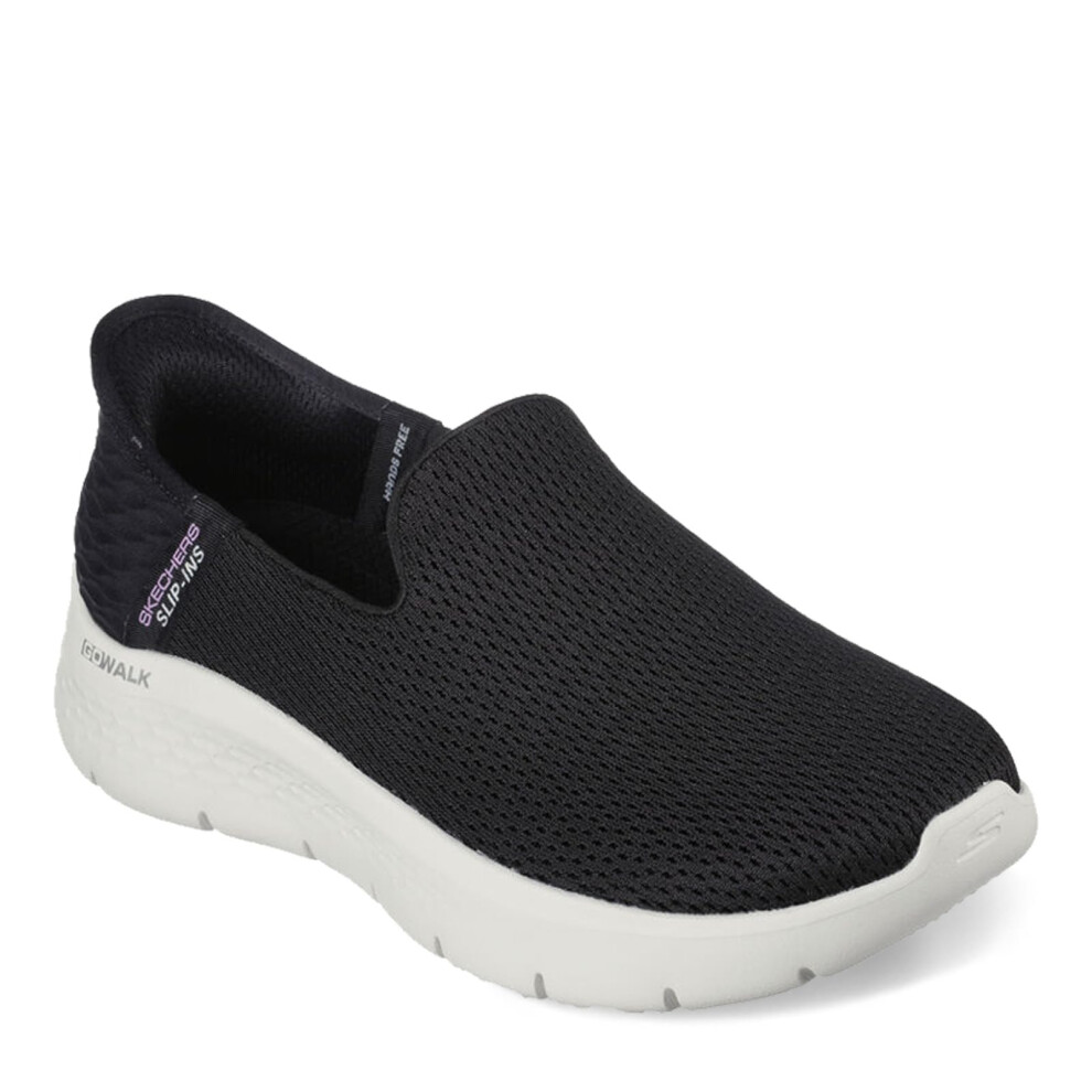 Skechers Women's Hands Free Slip-Ins Go Walk Flex-Relish Sneaker Black/White 8.5